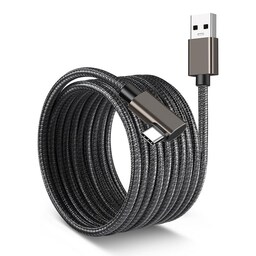 NÖRDIC VR Link-kabel 5m USB3.2 Gen1 USB-C til A 5Gbps 3A hurtigopladning Oculus Quest 2 Super Speed ​​​​USB