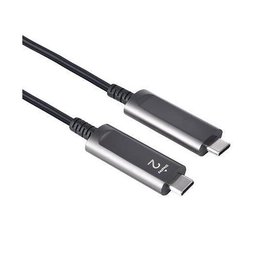NÖRDIC 10m Aktiv AOC Fiber kabel USB 3.1 Type C Type C 4K 60Hz 21,6Gbps  HDCP / EDID / CEC / 3D | Elgiganten