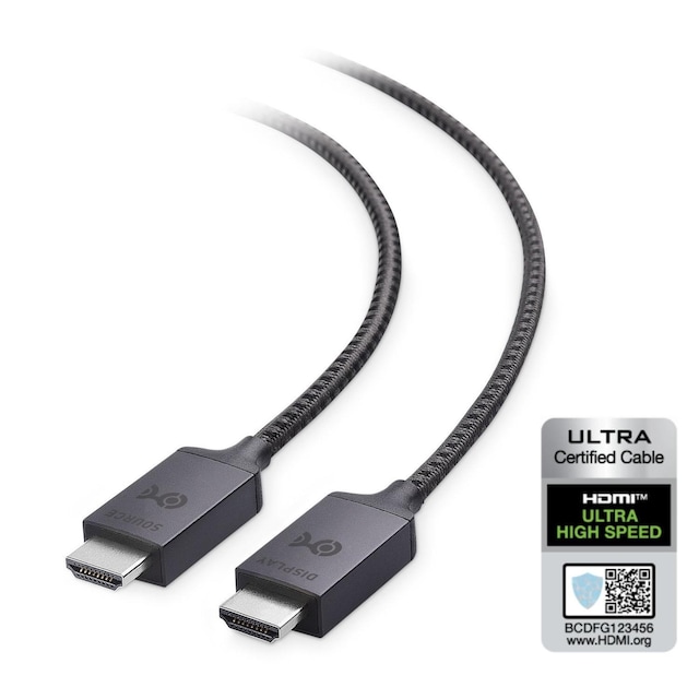 Cable Matters certificeret Ultra High Speed HDMI2.1 aktiv AOC fiberoptisk kabel 15m 8K 4K 60Hz 120Hz 48 Gbps Dynamic HDR eARC, VRR