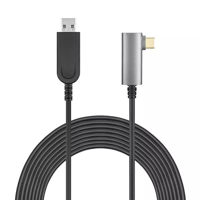 NÖRDIC aktiv AOC Fiber 7,5 m USB-C til USB-A VR Link-kabel til Oculus Quest 2 USB3.2 Gen2 10 Gbps Super Speed ​​​​VR Link-kabel