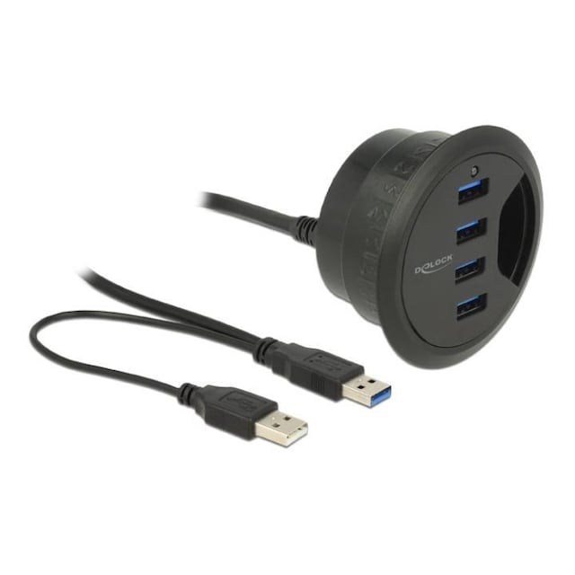 Delock In-Desk Hub 4 Port USB 3.0