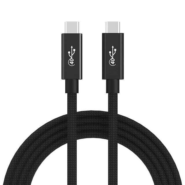 NÖRDIC USB4-kabel 3m 40Gbps data 8K video PD 100W kompatibel med Thunderbolt 3