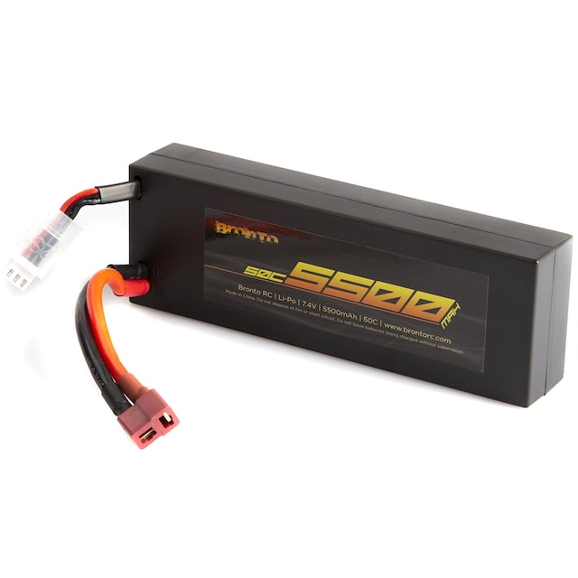 2s  5500mAh - 50C - Bronto Hard Case - Deans