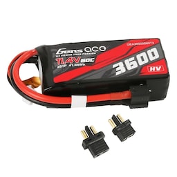 3s  3600mAh - 60C - Gens Ace HV Multiplugg