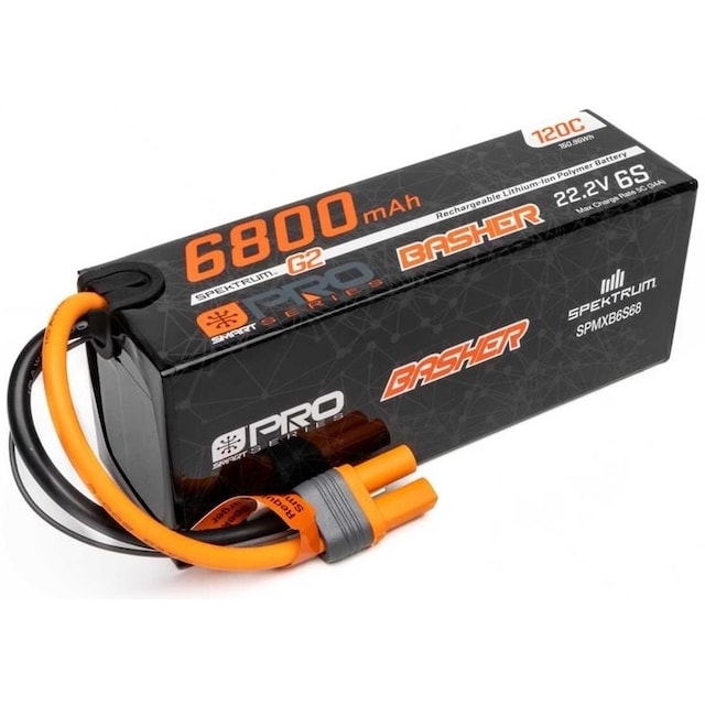 6s  6800mAh - 120C - Spektrum Basher LiPo G2 IC5