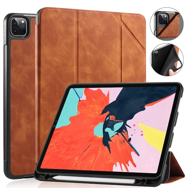 DG MING iPad Pro 11"" See Series Trifold Flip Cover - Brun