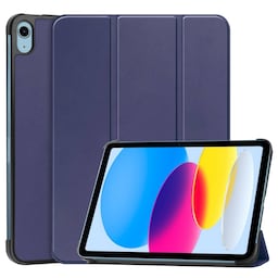 SKALO iPad 10.9 (2022) Trifold Flip Cover - Blå