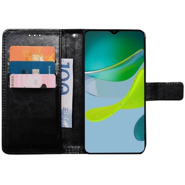 Wallet cover 3-kort Motorola Moto E13 - Sort