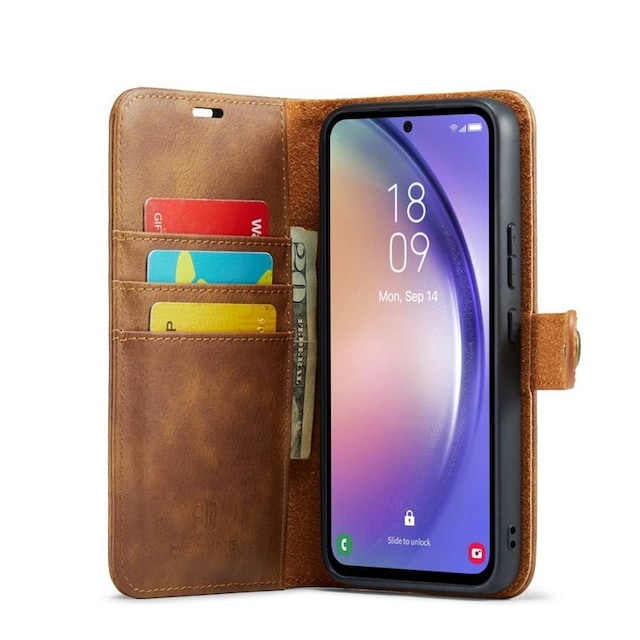 Wallet DG-Ming 2i1 Samsung Galaxy A54 5G - Brun