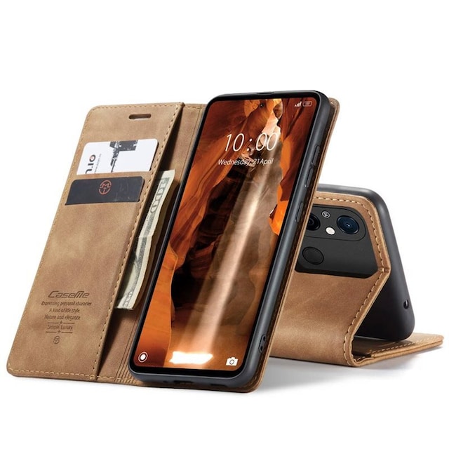 CaseMe Smart Magnet FlipCase Xiaomi Redmi 12C - Brun