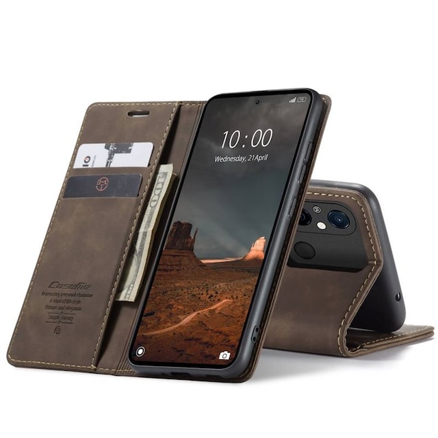 CaseMe Smart Magnet FlipCase Xiaomi Redmi 12C - Coffee