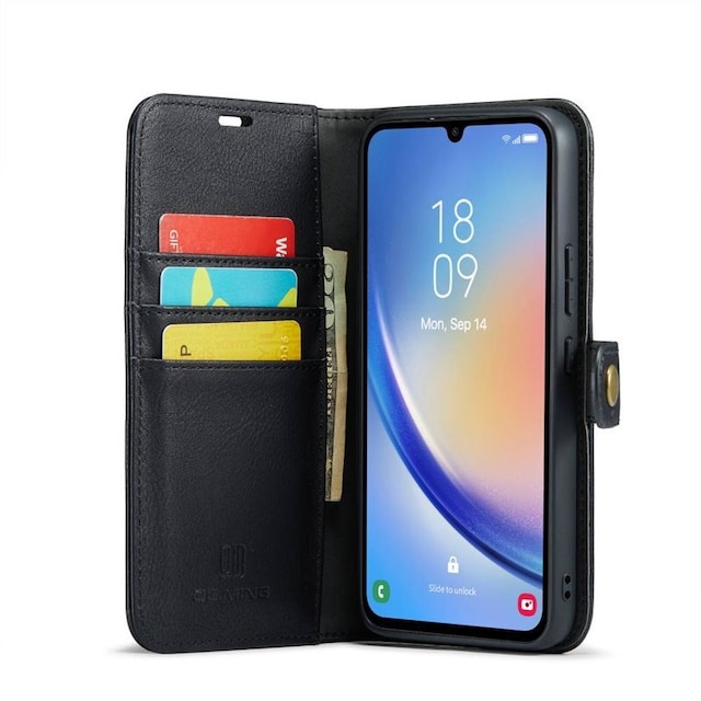 Wallet DG-Ming 2i1 Samsung Galaxy A24 4G - Sort