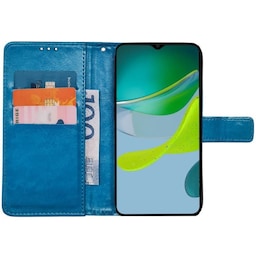 Wallet cover 3-kort Motorola Moto E13 - Lyseblå