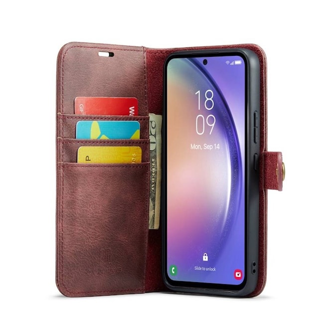 Wallet DG-Ming 2i1 Samsung Galaxy A54 5G - Rød