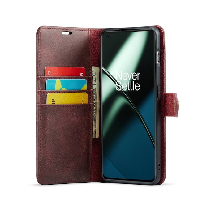 Wallet DG-Ming 2i1 OnePlus 11 - Rød