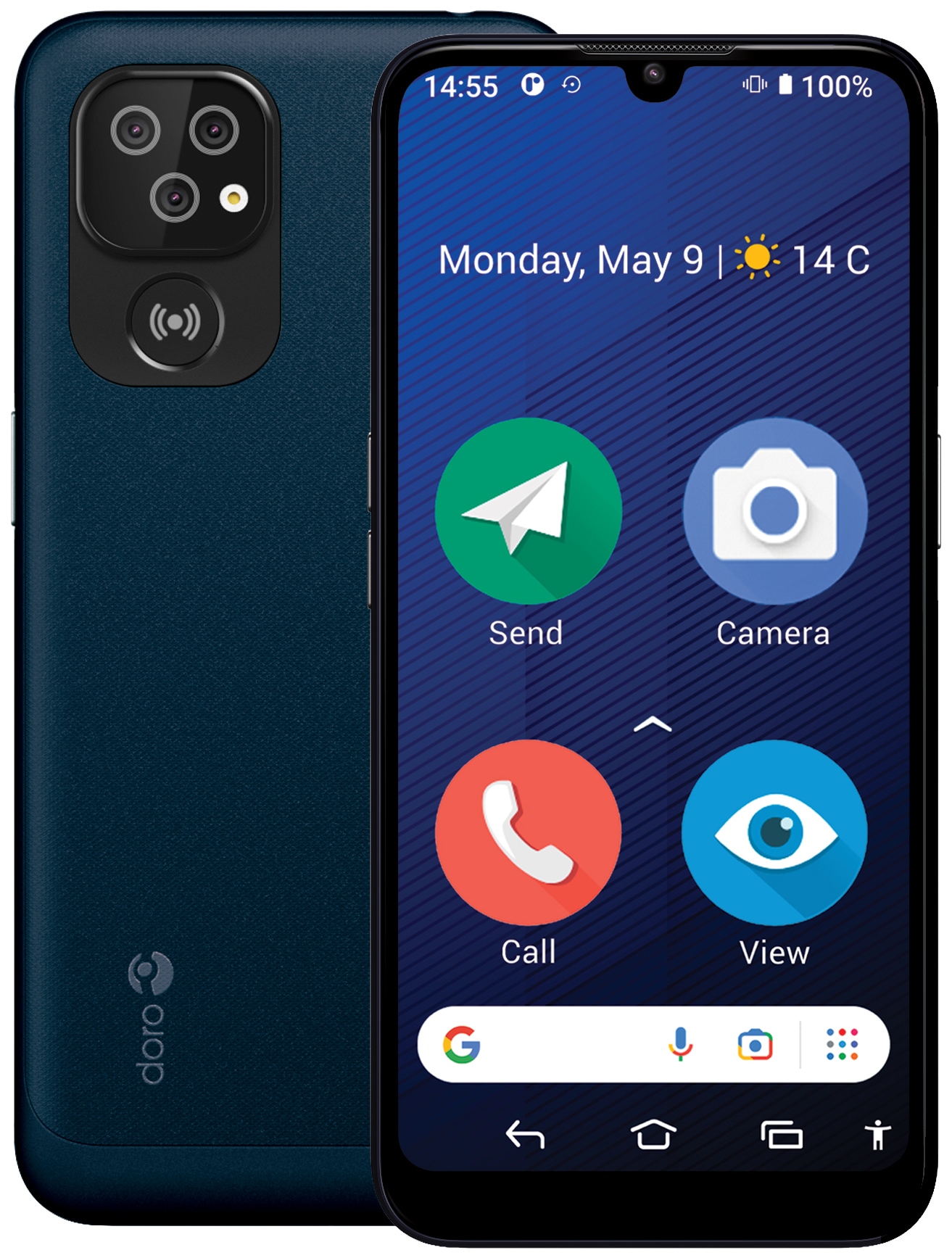 Doro 8210 4/64GB smartphone (blå) | Elgiganten