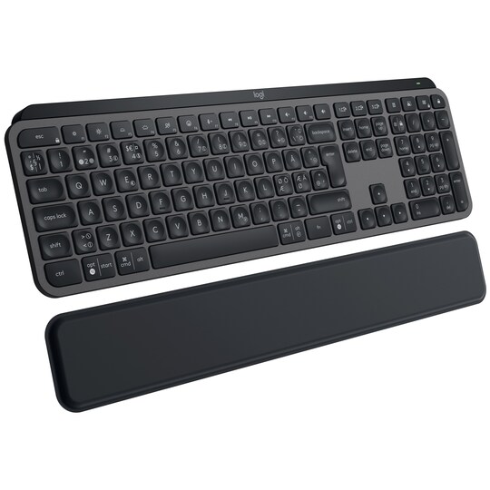 Logitech MX Keys S trådløst tastatur med håndledsstøtte (graphite) |  Elgiganten