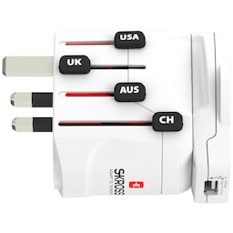 SKross PRO universaladapter med USB 3310026