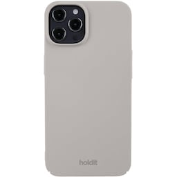 Holdit Slim Case iPhone 12/12 Pro cover (gråbrun)