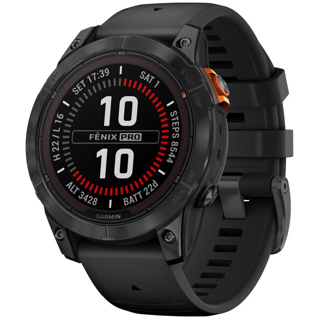 Garmin Fenix 7 Pro Solar smartwatch, 47mm (sort)