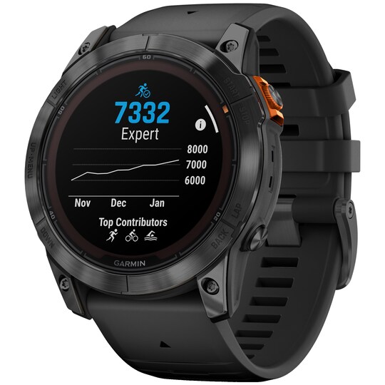 Garmin Fenix 7X Pro Solar smartwatch, 51mm (sort)