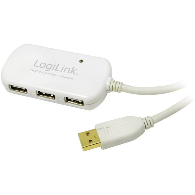LogiLink USB-kabel USB 2.0 USB-A-hanstik, USB-A-hunstik
