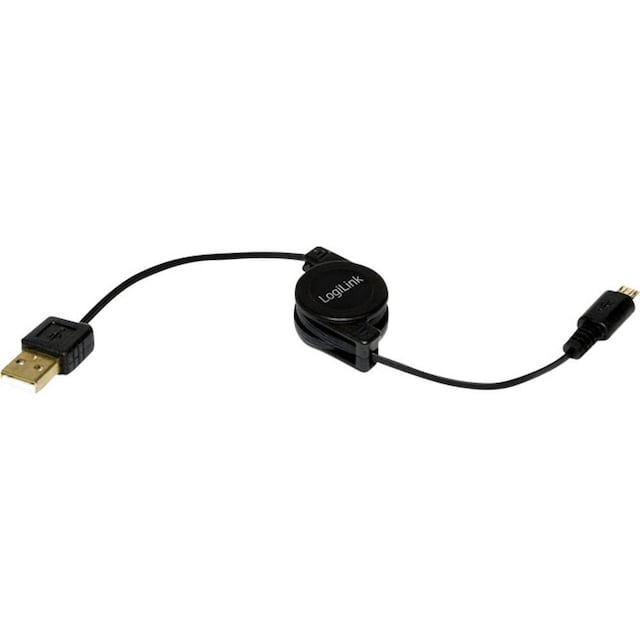 LogiLink USB-kabel USB 2.0 USB-A-hanstik,