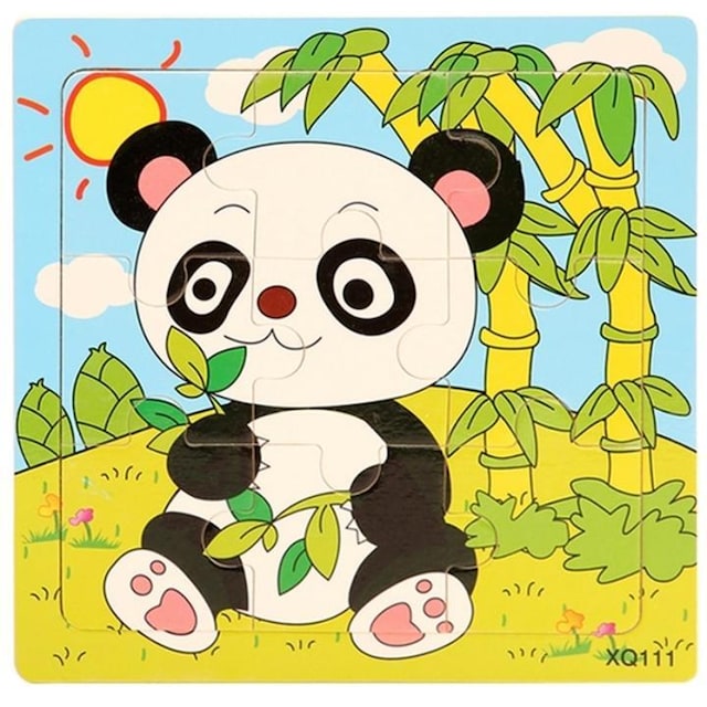 9-delt puslespil, Panda