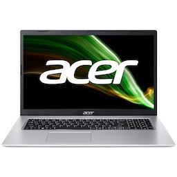 Acer Aspire 3 i5-11/8/512 17,3" bærbar computer (Pure Silver)