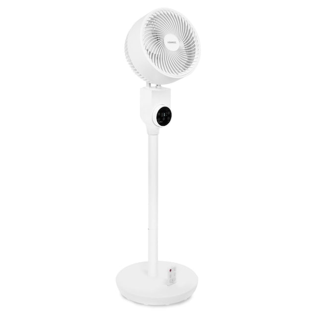 VONROC BREEZE Ventilator – lydløs - 98 cm - inkl. fjernbetjening - 180° vipbar - hvid