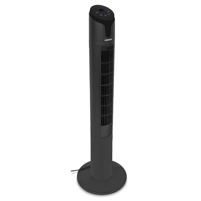 VONROC Luksuriøs ventilator - 110 cm - Inkl. fjernbetjening - 15h timer - sort