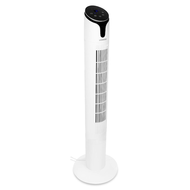 VONROC Luksuriøs ventilator - 110 cm - Inkl. fjernbetjening - 15h timer - hvid