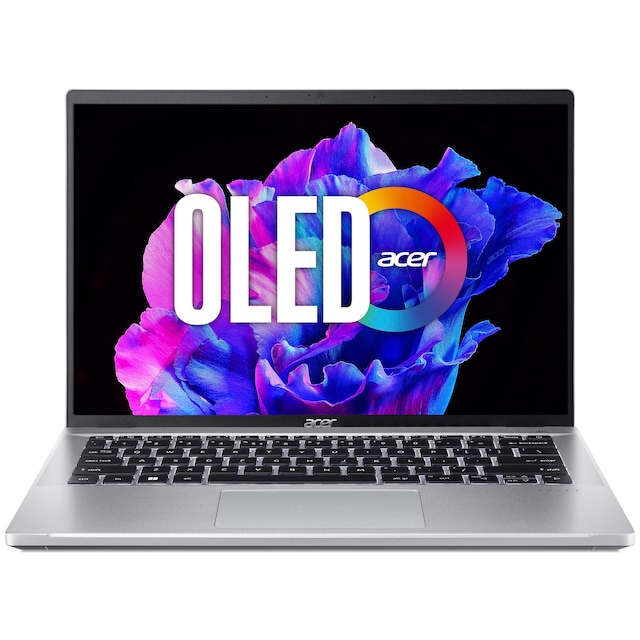 Acer Swift Go i7-13/16/1.024/OLED 14" bærbar computer (Pure Silver)