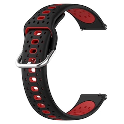 Silikone armbånd 20 mm til Samsung / Huawei / Garmin Rød Samsung Galaxy Watch 5, Huawei Watch GT3, Garmin Forerunner 158