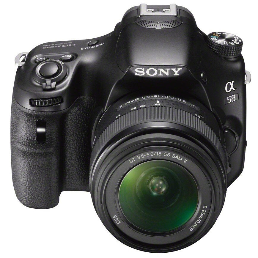 Sony SLT-A58 spejlreflekskamera + 18-55 mm objektiv - Spejlrefleks ...