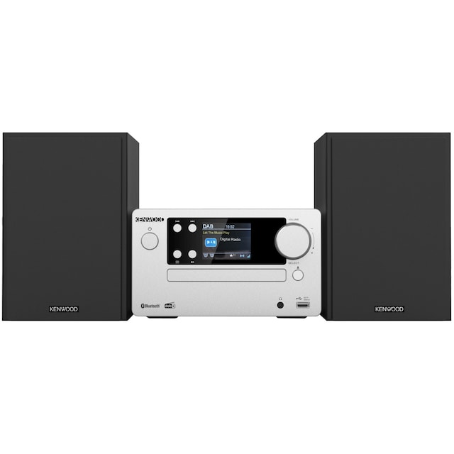 Kenwood M-725DAB Minianlæg med Bluetooth og DAB+ (Sølv)