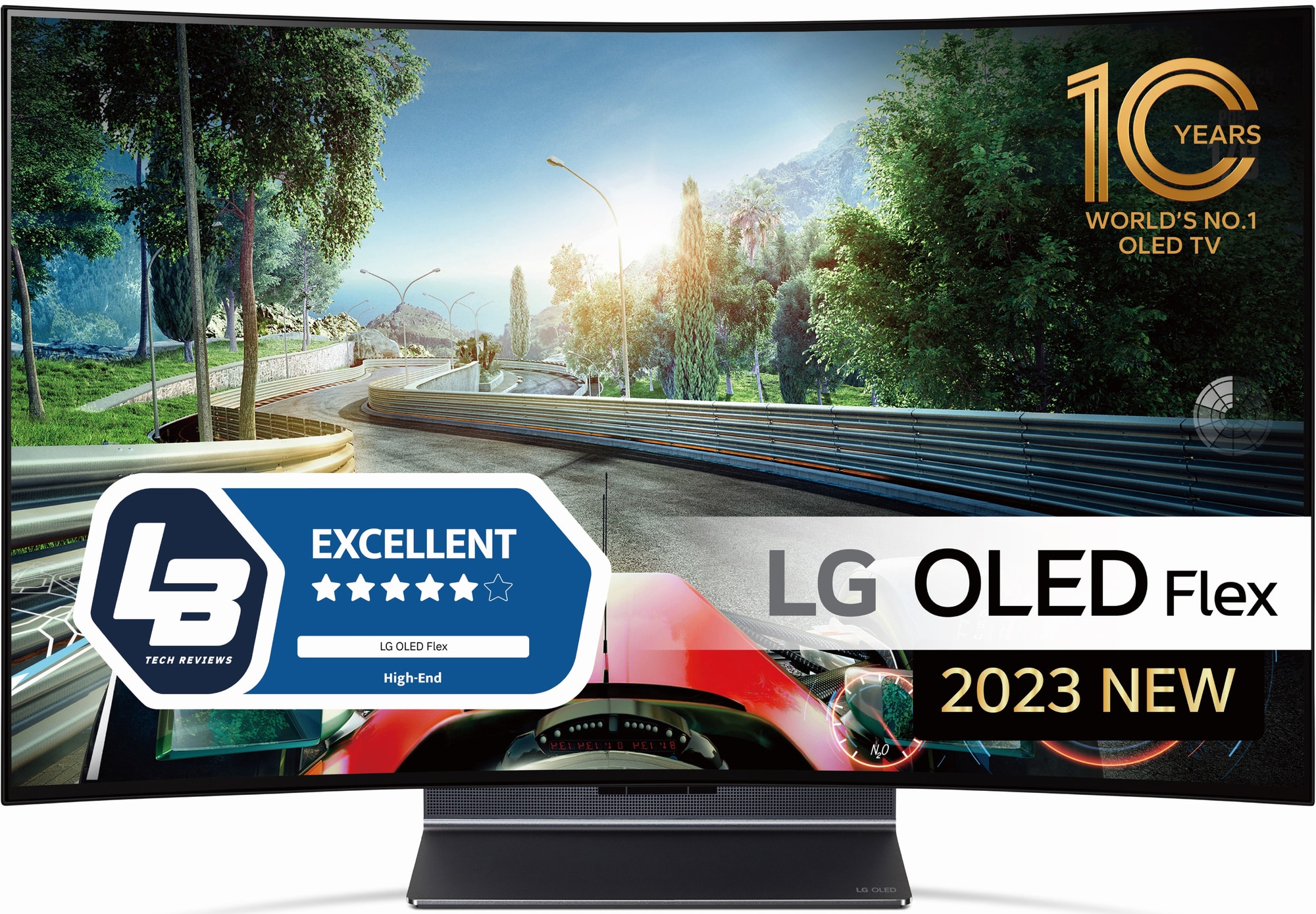 LG 42" Flex 4K OLED evo TV (2023) | Elgiganten