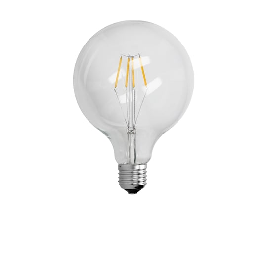 E27 LED glødepære pære lamper Vintage 125 mm varm hvid 4W | Elgiganten