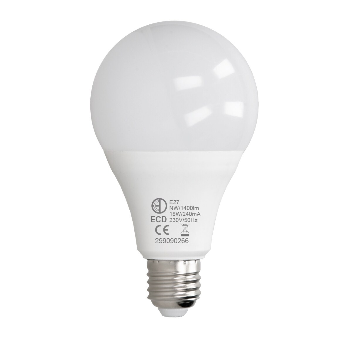 6 x E27 LED pære lampe pærer belysning 18W neutral hvid sæt | Elgiganten
