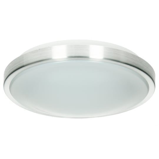 LED loft lys energibesparende loftslampe lampe Ø 30cm 12W Aluminium Matt |  Elgiganten