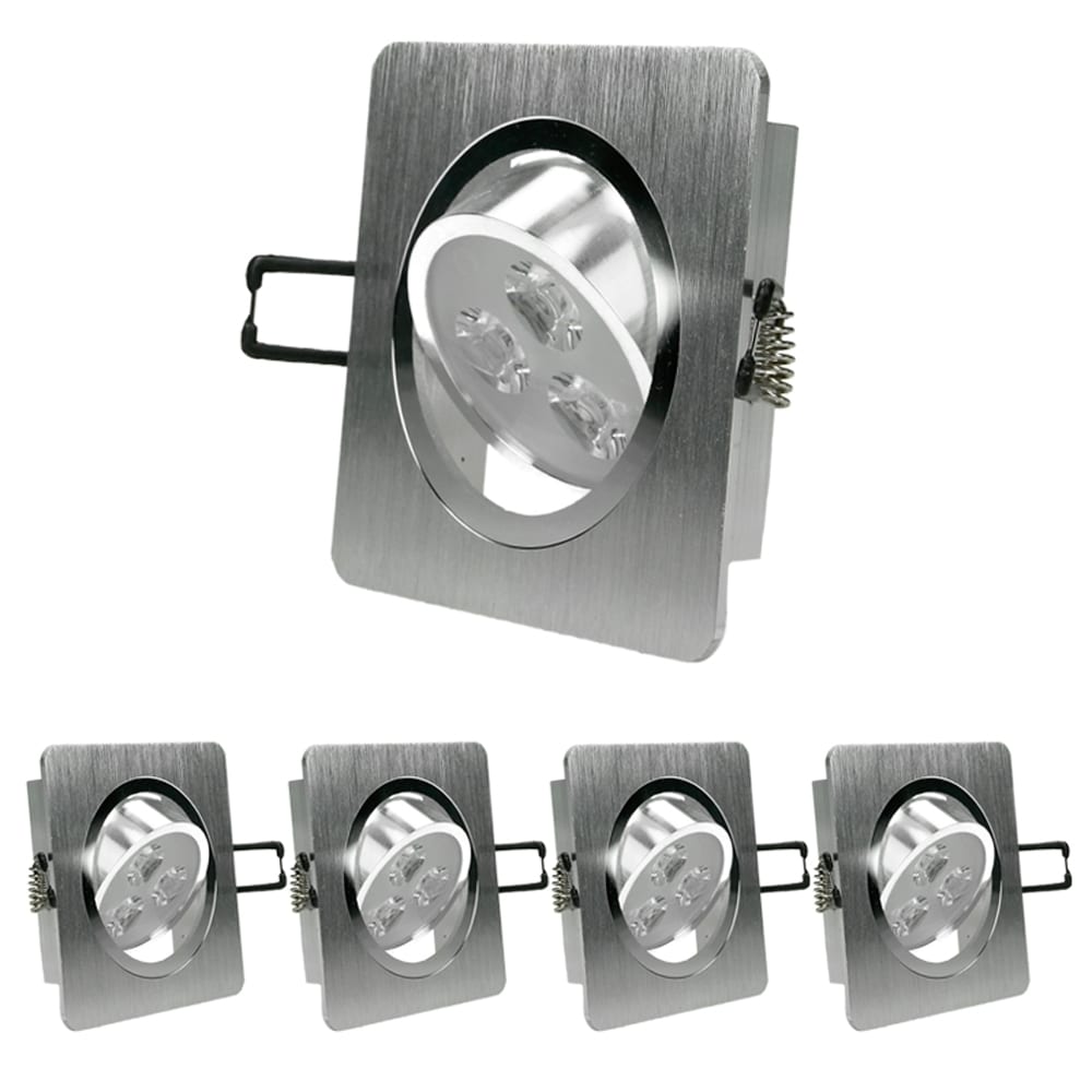 ECD Germany 5 x LED forsænkede spotlights spotlight loftslampe lampe 3W  Dimmable | Elgiganten