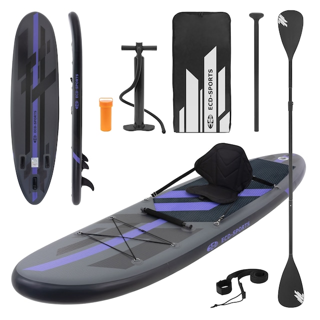 ECD Germany Oppustelig Stand Up Paddle Board med Kajak Sæde | 305x78x15 cm |