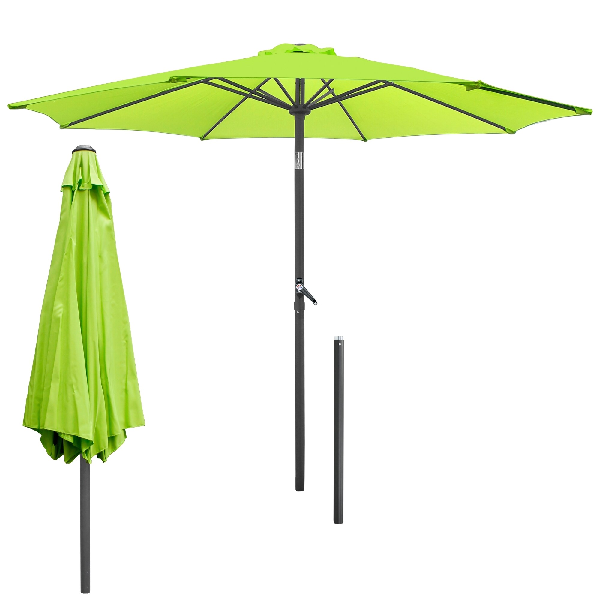 ECD Germany paraply Ø 300 cm - UV-beskyttelse - af polyester og aluminium -  med | Elgiganten