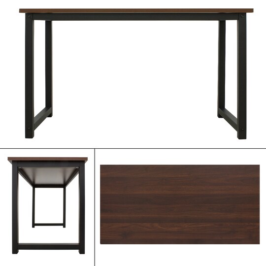 ML-Design skrivebord med et moderne design, 120x60x75 cm, Sort Valnød, |  Elgiganten