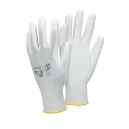 ECD 120 Germany pair PU-arbejde handsker, størrelse 8-M, farve hvid, mekaniker