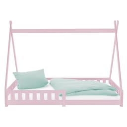 Tipi Tipi Pink Fall-Out Protection Træ seng House Bed Bed Pine 200x90cm