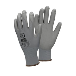 ECD 72 Germany pair PU-arbejde handsker, størrelse 9-L, Grå, mekaniker handsker