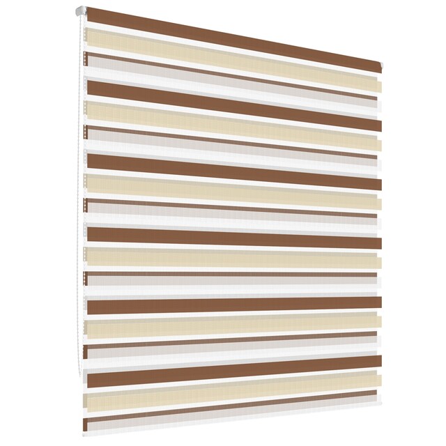 Dobbelt blind blind Duo blinde vindue blind 80x230cm Hvid Beige Brun