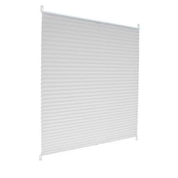 ECD Germany Plisseret 90 x 100 cm - Hvid - Klemmfix - EasyFix - uden at bore -