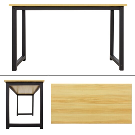 ML-Design skrivebord med et moderne design, 120 x 60 x 75 cm, ahorn sort |  Elgiganten